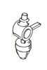 Weinert 2011 H0 Signallaterne (unbeleuchtet) mit kleiner Propangasflasche