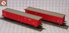 Tillig 501559 H0 Pair of gondolas with rolling roof of the DB Cargo