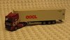 AWM 75337 H0 DAF XF 106 with container semitrailer "OOCL"