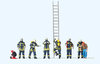 Preiser 10765 H0 Feuerwehrleute im Einsatz