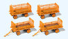 Preiser 17128 H0 Trailers for electric baggage cart