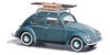 Busch 52911 H0 Volkswagen Käfer mit Brezelfenster und Dachgepäckträger