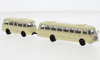 Brekina 58271 H0 Jelcz 043 Bus mit Anhänger PA 01 (1964)